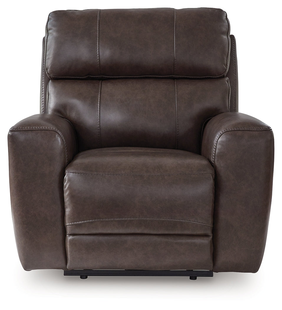 Crossplex Smoke Power Reclining Sofa and Power Recliner (Online Special Price) - Ornate Home