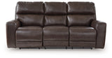 Crossplex Smoke Power Reclining Sofa and Power Recliner (Online Special Price) - Ornate Home