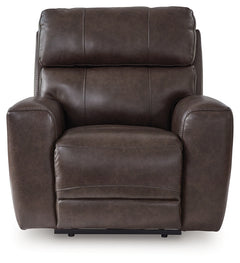 Crossplex Smoke Power Reclining Sofa and Power Recliner - Ornate Home