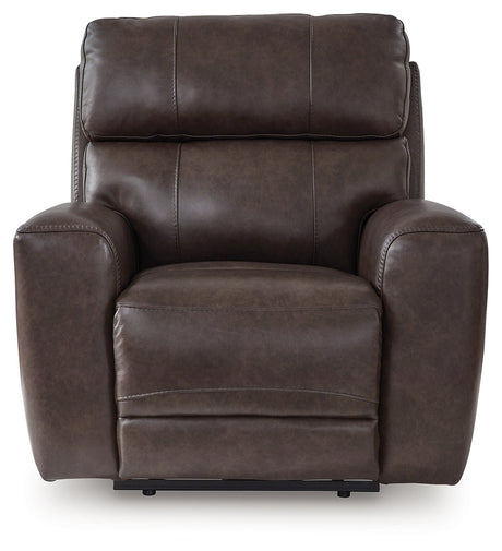 Crossplex Smoke Power Reclining Sofa and Power Recliner - Ornate Home