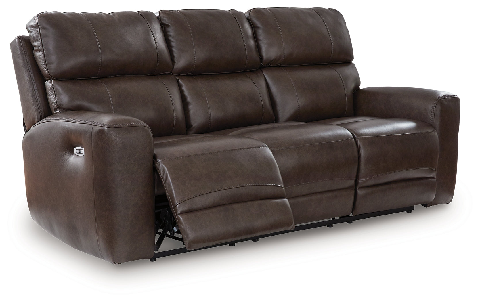 Crossplex Smoke Power Reclining Sofa with ADJ Headrest - Ornate Home
