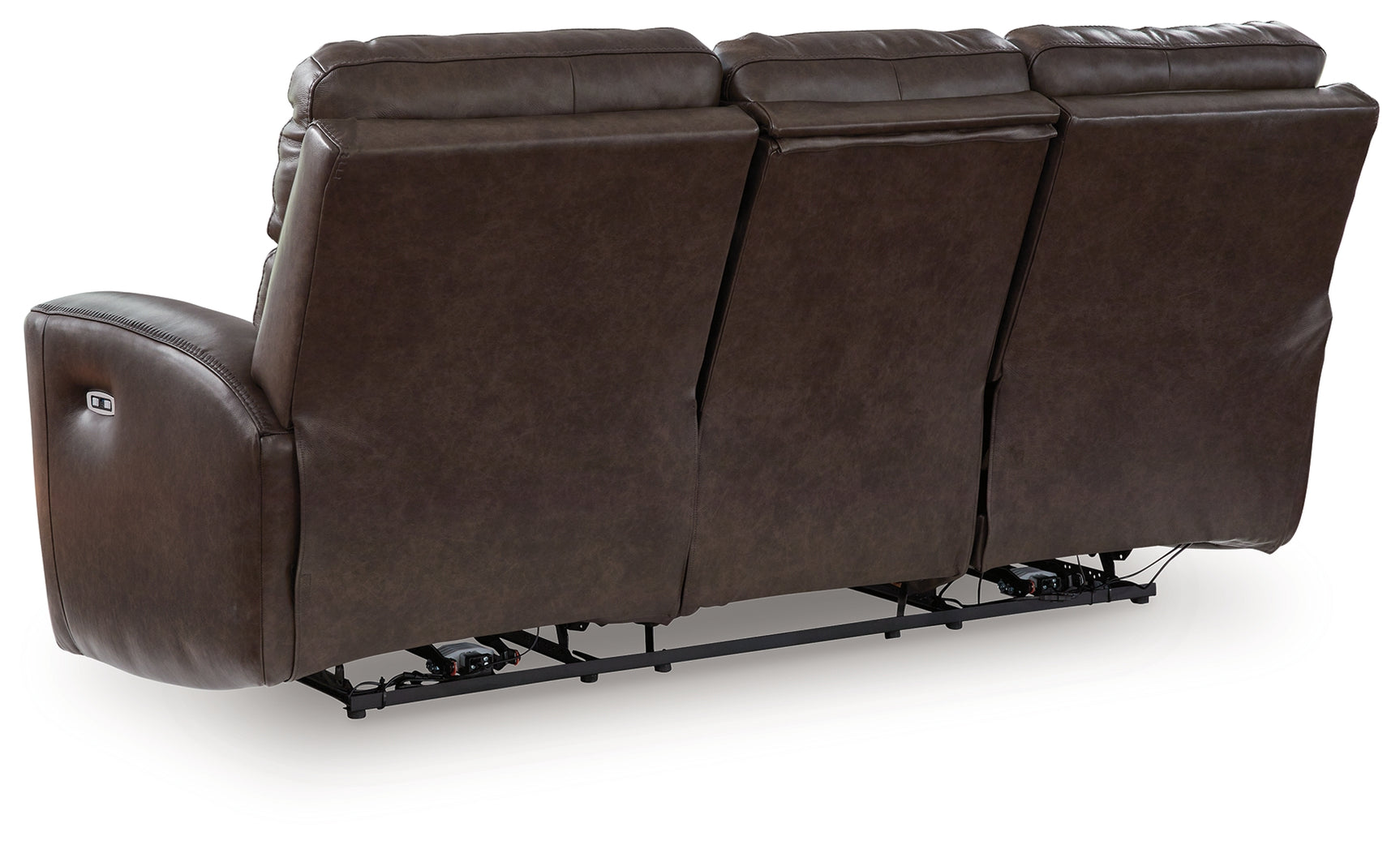 Crossplex Smoke Power Reclining Sofa with ADJ Headrest - Ornate Home