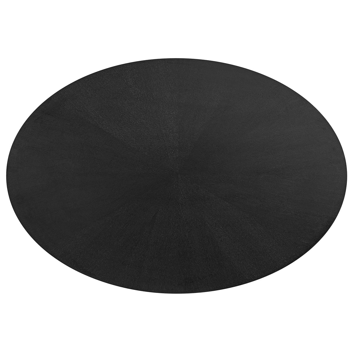 Crossroads Black 63" Oval Wood Dining Table - Ornate Home