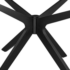 Crossroads Black 71" Oval Wood Dining Table - Ornate Home