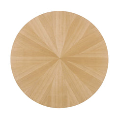 Crossroads Oak Round Wood Coffee Table - Ornate Home