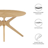 Crossroads Oak Round Wood Coffee Table - Ornate Home