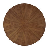 Crossroads Walnut 47" Round Wood Dining Table - Ornate Home