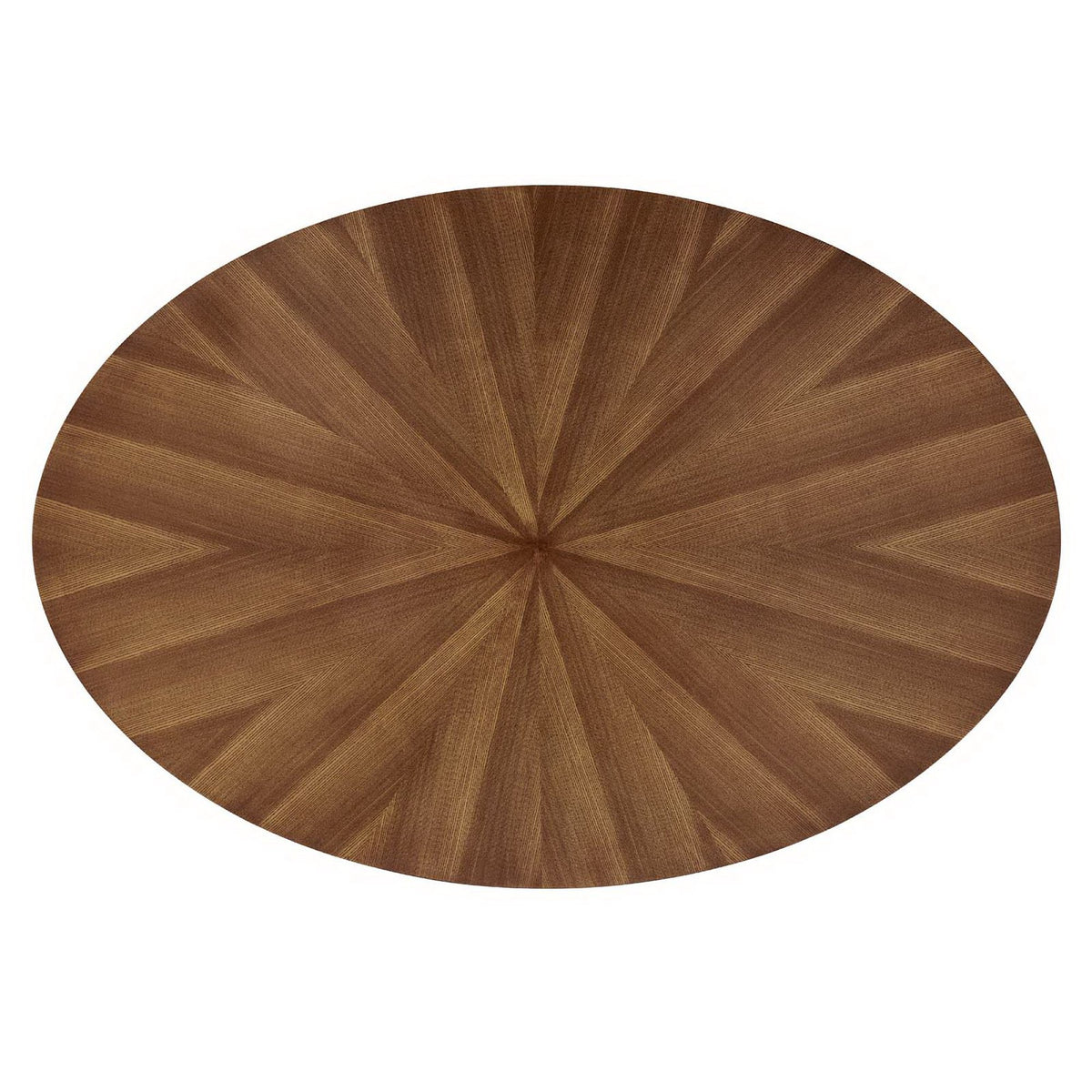 Crossroads Walnut 63" Oval Wood Dining Table - Ornate Home