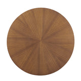 Crossroads Walnut Round Wood Coffee Table - Ornate Home