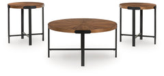 Crosstrail Brown Occasional Table Set (Set of 3) - Ornate Home