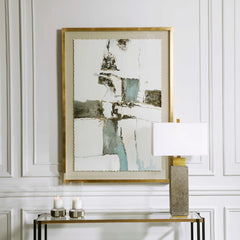 Crosswalk Black/Blue/Gold Abstract Art - Ornate Home