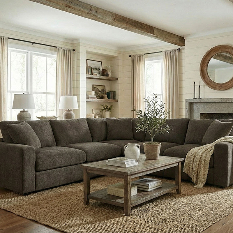 Crowle Dark Gray Sectional - Ornate Home