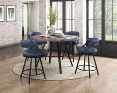 Crowley Brown/Black Counter Height Table - Ornate Home