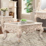 Crown Heritage Ivory/Gold Highlights Coffee Table / HD-C998I - Ornate Home