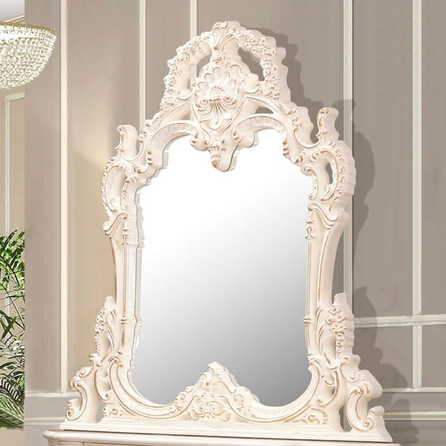 Crown Heritage Ivory/Gold Highlights Mirror / HD-M998I - Ornate Home