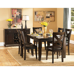 Crown Point Warm Merlot Dining Table - Ornate Home