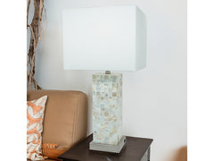 Crown White & Gray Table Lamp (Set of 2) - Ornate Home