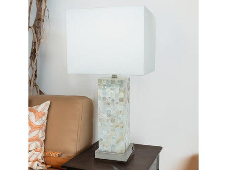 Crown White & Gray Table Lamp (Set of 2) - Ornate Home