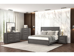 Crowthorne Warm Gray Queen 5 Piece Bedroom Set w/Chest - Ornate Home