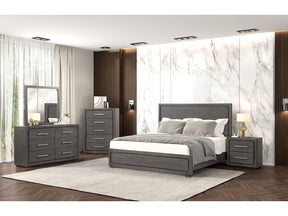 Crowthorne Warm Gray Queen 5 Piece Bedroom Set w/Chest - Ornate Home