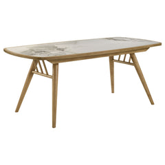 Croyden Weathered Natural 7-piece Rectangular Dining Set - Ornate Home