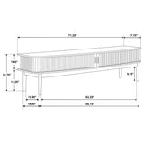 Croyden Weathered Natural 71-inch TV Stand Media Console - Ornate Home
