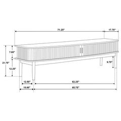 Croyden Weathered Natural 71-inch TV Stand Media Console - Ornate Home