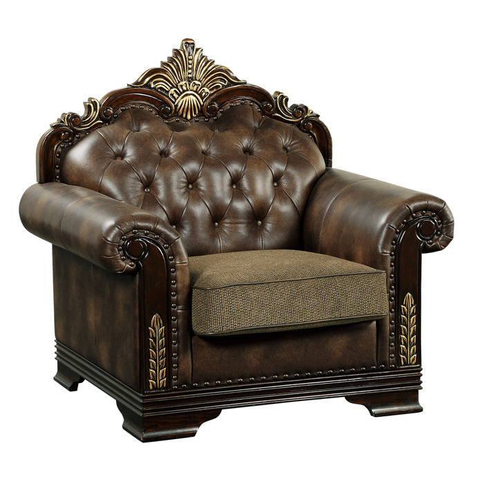 Croydon Brown Chair - Ornate Home