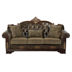 Croydon Dark Cherry Sofa & Loveseat - Ornate Home