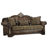 Croydon Dark Cherry Sofa & Loveseat - Ornate Home