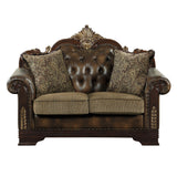 Croydon Dark Cherry Sofa & Loveseat - Ornate Home