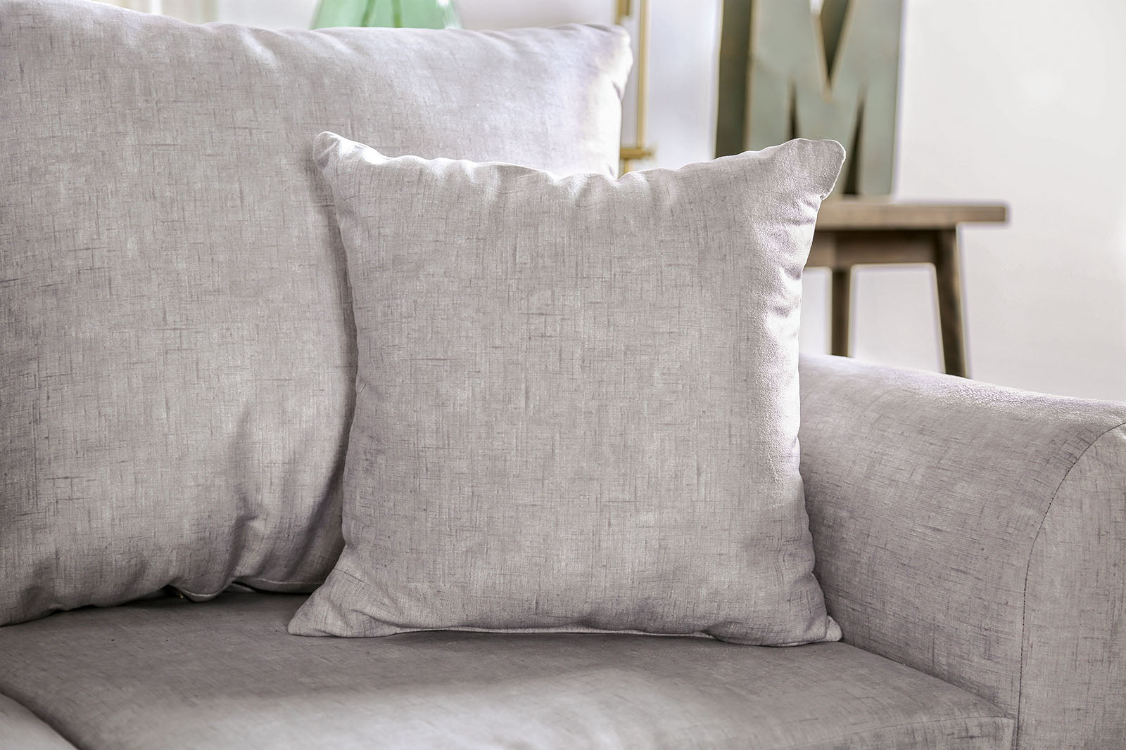 Croydon Light Gray Loveseat - Ornate Home