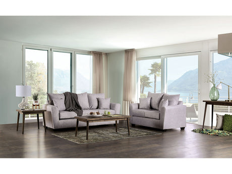 Croydon Light Gray Sofa & Loveseat - Ornate Home