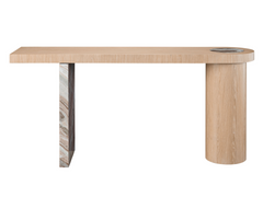 Croydon White Oak Console Table - Ornate Home