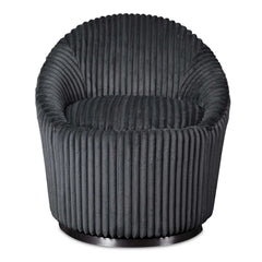 Crue Gray Fabric Swivel Chair - Ornate Home