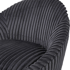 Crue Gray Fabric Swivel Chair - Ornate Home