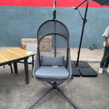 Crush Dark Gray Swing Chair - Ornate Home