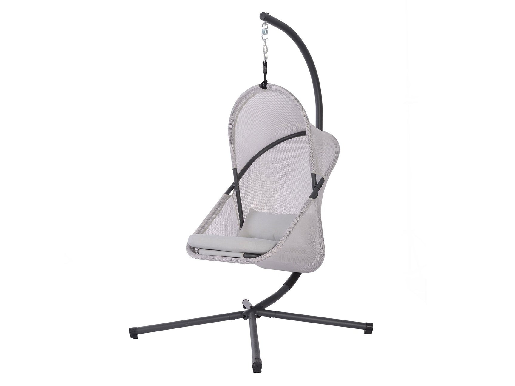 Crush Light Gray Outdoor Swing Chair - Ornate Home