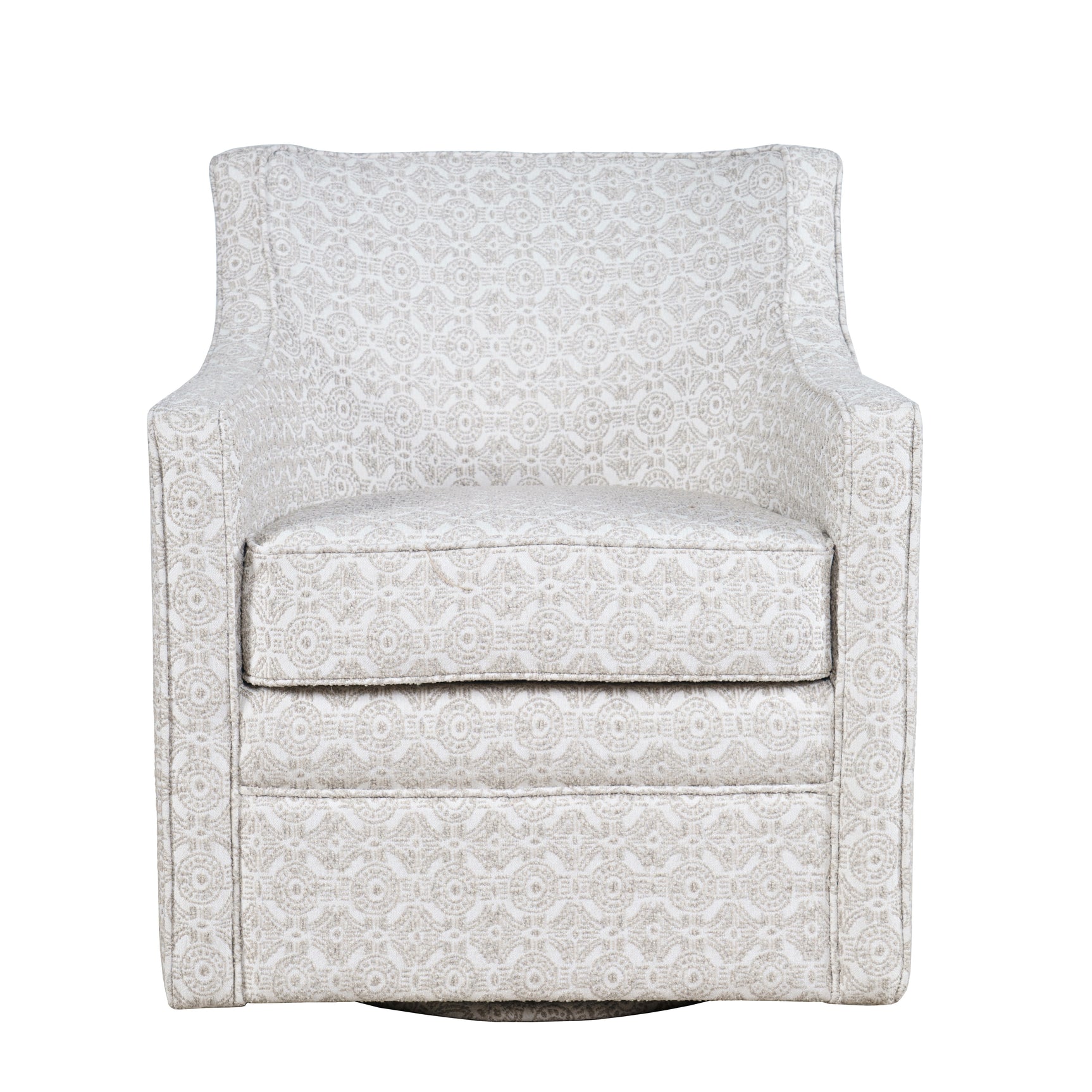 Crux Multicolor Swivel Accent Chair - Ornate Home