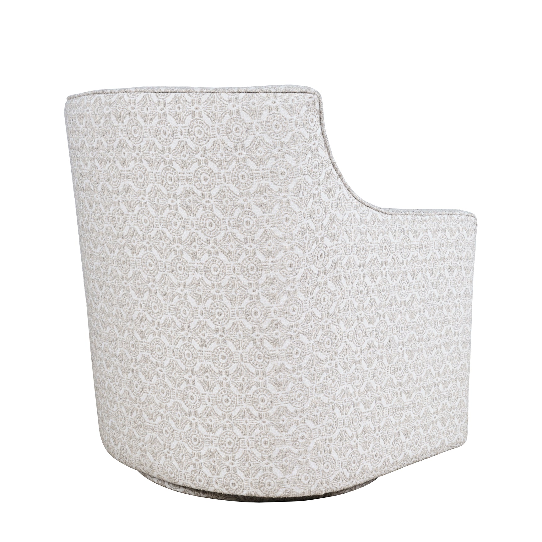 Crux Multicolor Swivel Accent Chair - Ornate Home