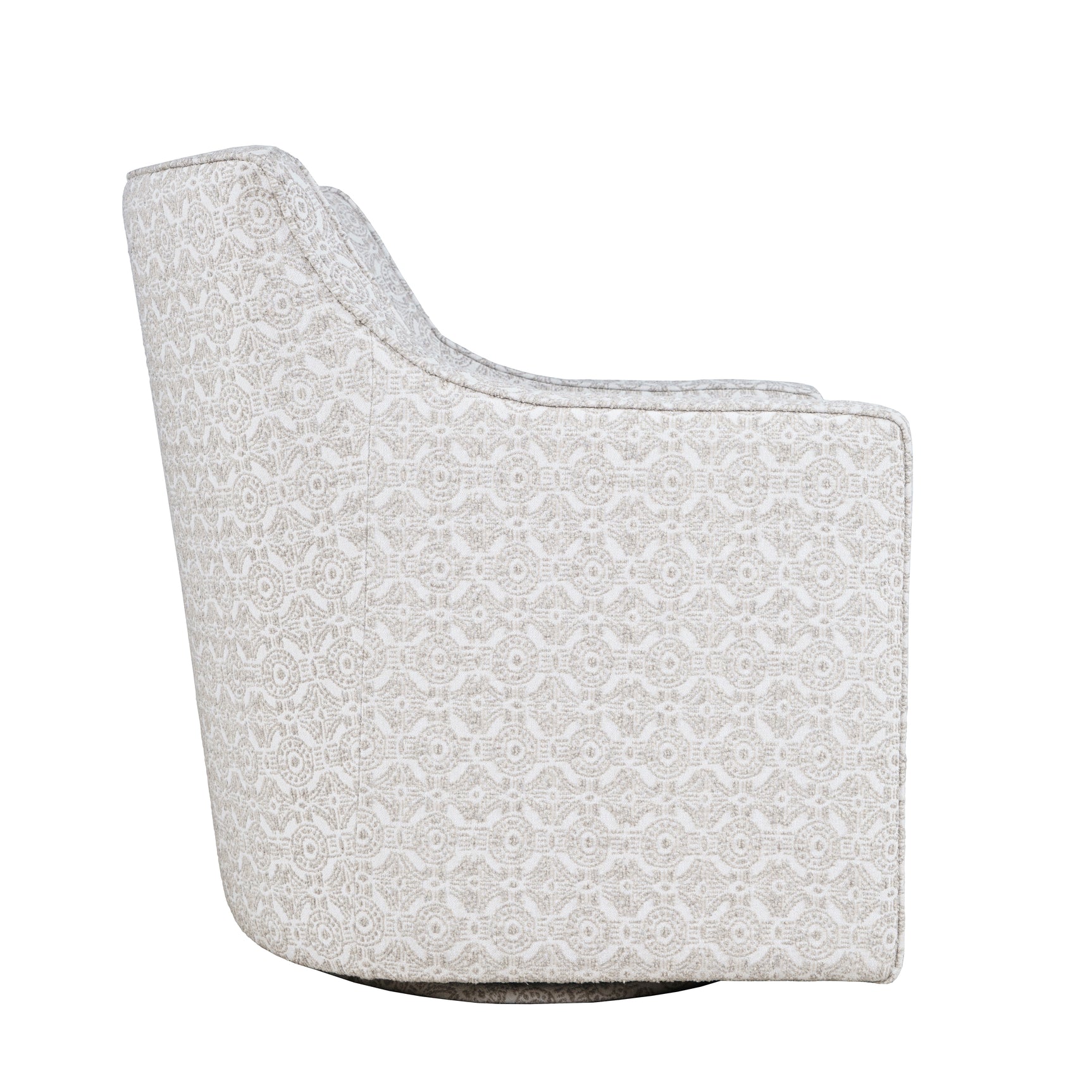 Crux Multicolor Swivel Accent Chair - Ornate Home