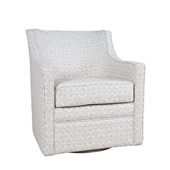 Crux Multicolor Swivel Accent Chair - Ornate Home