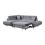 Cruz Gray 2-Piece Sectional with Left Chaise - Ornate Home
