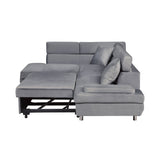 Cruz Gray 2-Piece Sectional with Left Chaise - Ornate Home