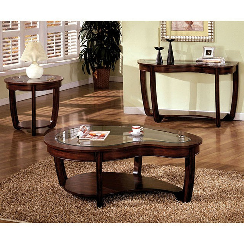 Crystal Falls Dark Cherry Sofa Table - Ornate Home