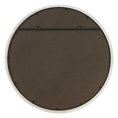 Crystalline Black Round Mirror - Ornate Home
