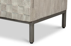Cubist Grey Four Door Sideboard - Ornate Home