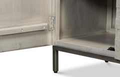 Cubist Grey Four Door Sideboard - Ornate Home