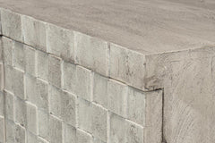 Cubist Grey Four Door Sideboard - Ornate Home