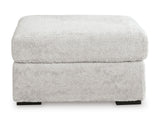 Cuddle Arctic Plush Oversized Accent Ottoman - Ornate Home